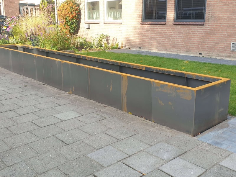 Cortentstaal plantenbak